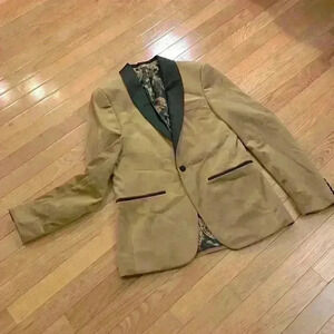 MOSS London slim fit velvet blazer 36R